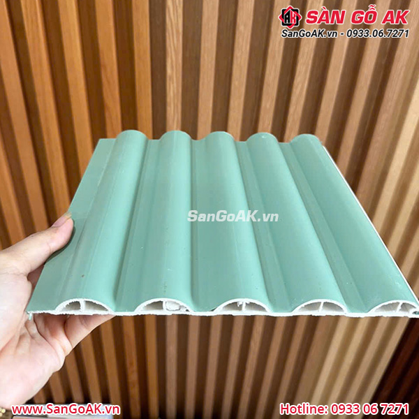 Tấm ốp lam sóng tròn màu xanh mint