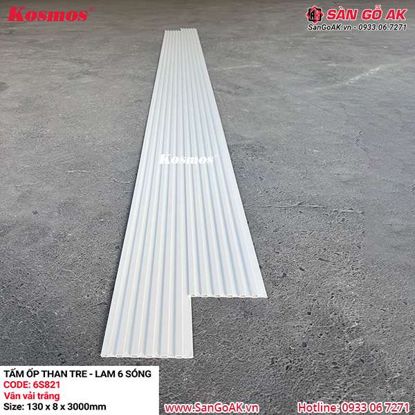 Lam sóng than tre Kosmos 6S-821 vân giấy trắng