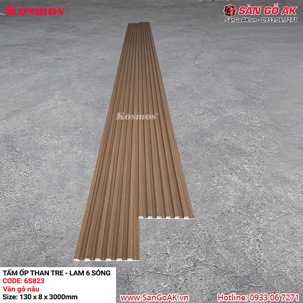 Lam sóng than tre Kosmos 6S823 vân gỗ nâu