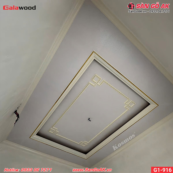 Tấm ốp Nano Galawood G1-916M vân giấy trắng