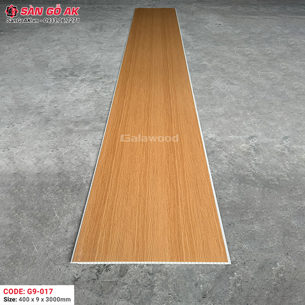 Tấm ốp Nano Galawood G9-017 vàng đậm vân gỗ