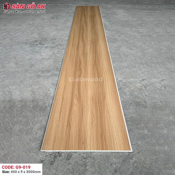 Tấm ốp Nano Galawood G9-019 vàng sồi nhạt vân gỗ