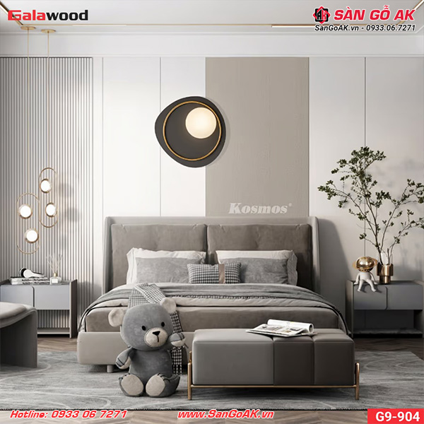 Tấm ốp Nano Galawood G9-904 vân vải xám