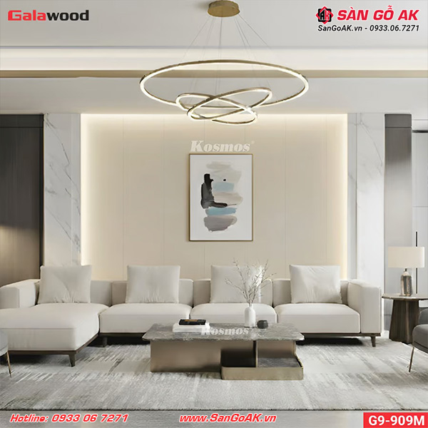 Tấm ốp Nano Galawood G9-909M vân vải kem