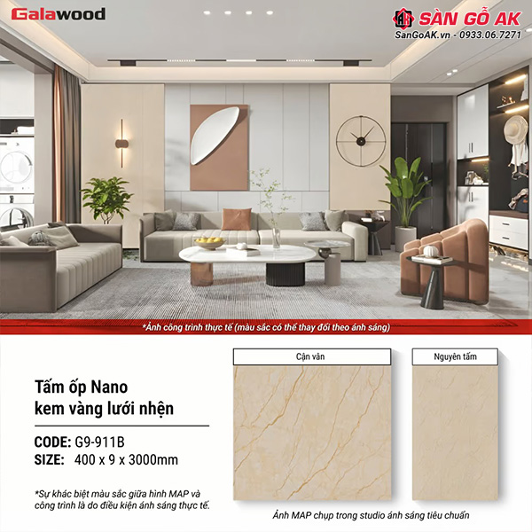 Tấm ốp Nano 9mm SPC Galawood G9-911B