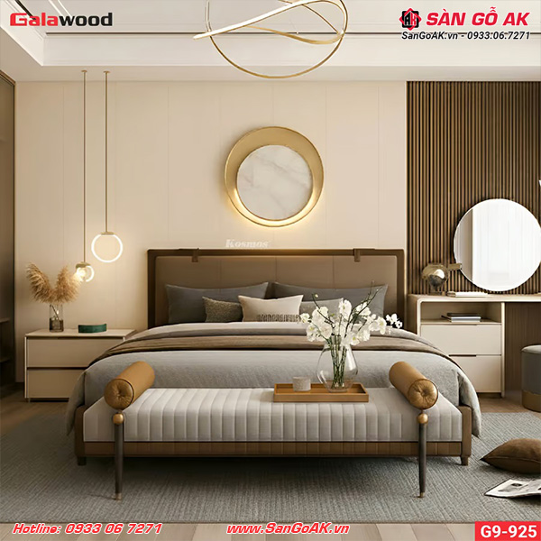 Tấm ốp Nano Galawood G9-925 vân vải vàng kem