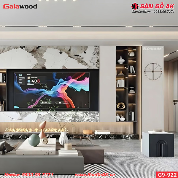 Tấm ốp Nano Galawood G9-922 vân vải xám