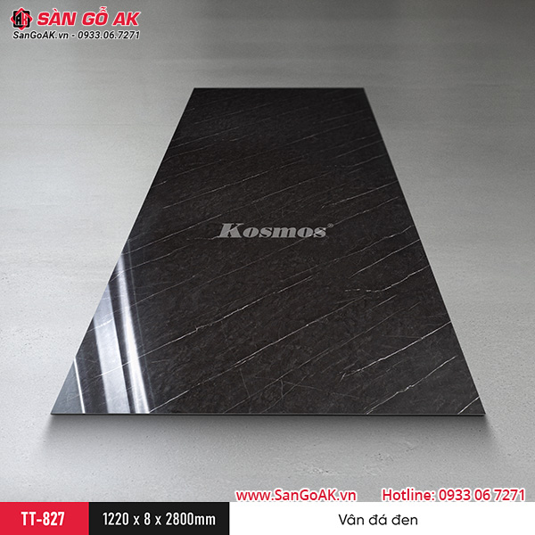 Tấm ốp than tre Kosmos vân đá đen TT-827