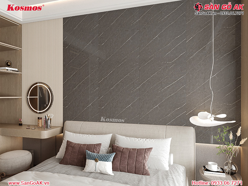 Tấm ốp than tre Kosmos vân đá xám TT-826