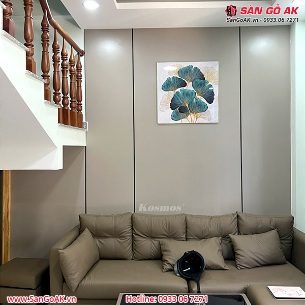 Tấm ốp than tre Kosmos đơn sắc nâu TT-817