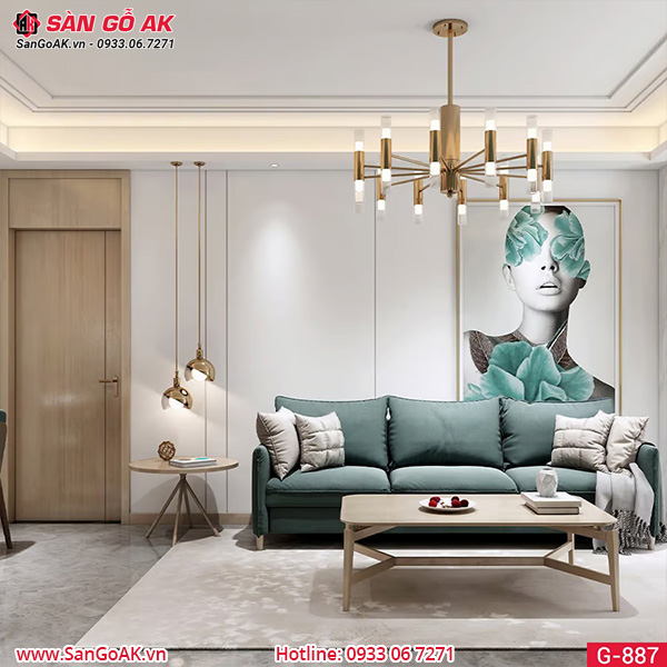 Tấm ốp than tre vân đơn sắc ánh kim trắng Galawood G-887