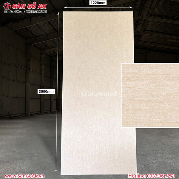 Tấm ốp than tre vân vải canvas kem nhạt Galawood G-705