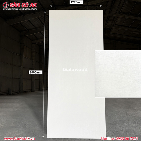 Tấm ốp than tre vân vải vàng kem ánh kim Galawood G-883