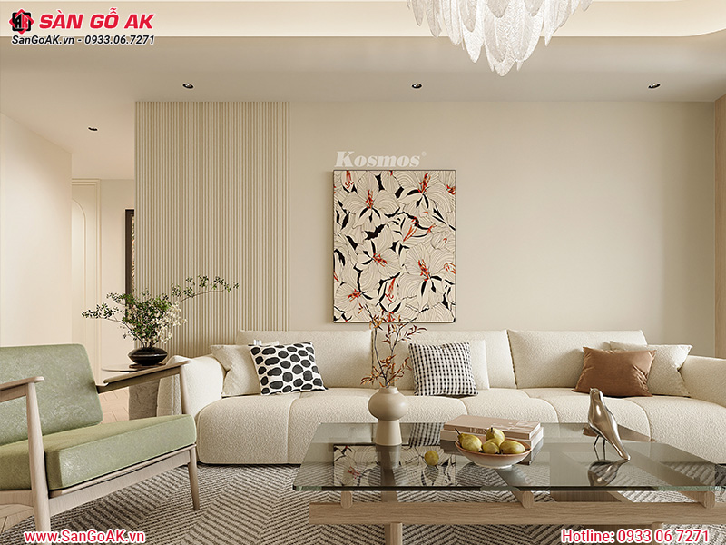 Tấm ốp than tre vân vải vàng kem ánh kim Galawood G-883