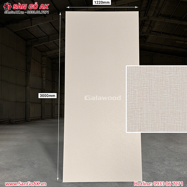 Tấm ốp than tre vân vải vàng kem Galawood G-703