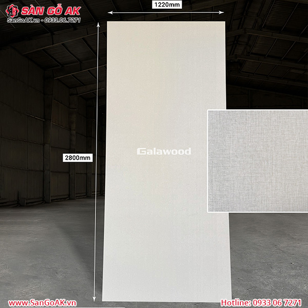 Tấm ốp than tre vân vải xám Galawood G-889