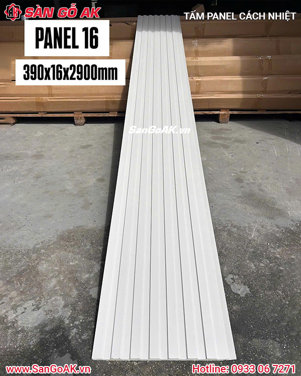 Tấm Panel Cách Nhiệt 7 Sóng Panel-16 Màu Trắng