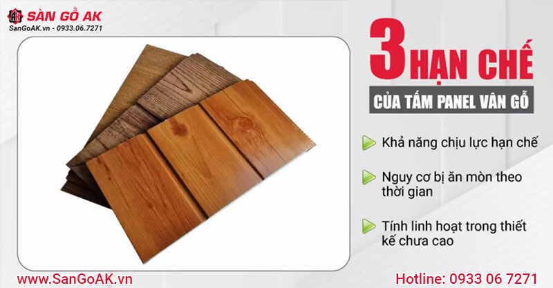 3 nhược điểm cần lưu ý khi lựa chọn tấm panel giả gỗ