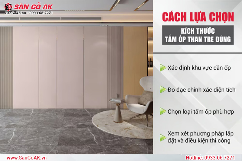Lưu ý chọn tấm ốp than tre đúng