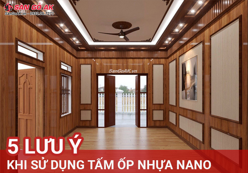 5 lưu ý khi sử dụng tấm nhựa ốp tường Nano