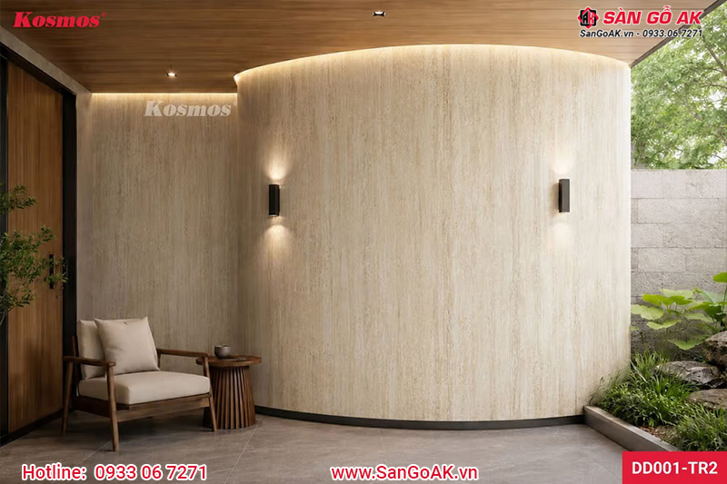 Biệt thự nghỉ dưỡng ứng dụng tấm Travertine Romano vàng