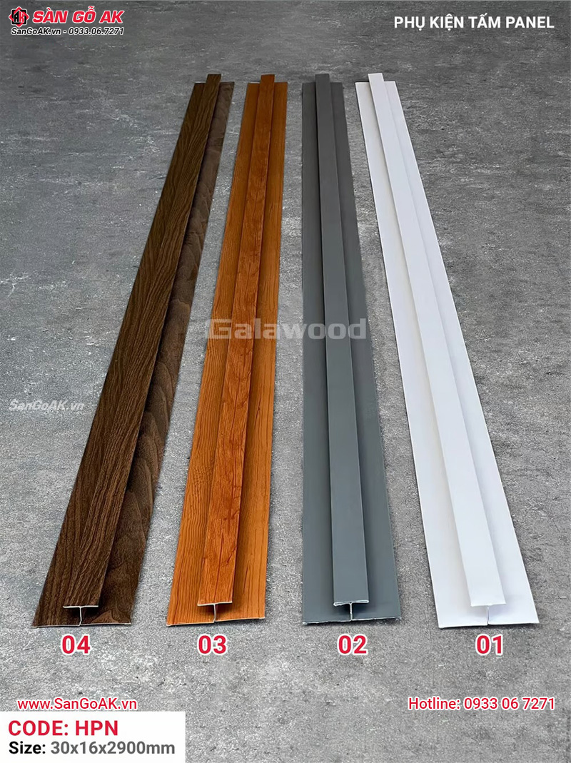 Bộ nẹp chữ H phụ kiện cho tấm Panel