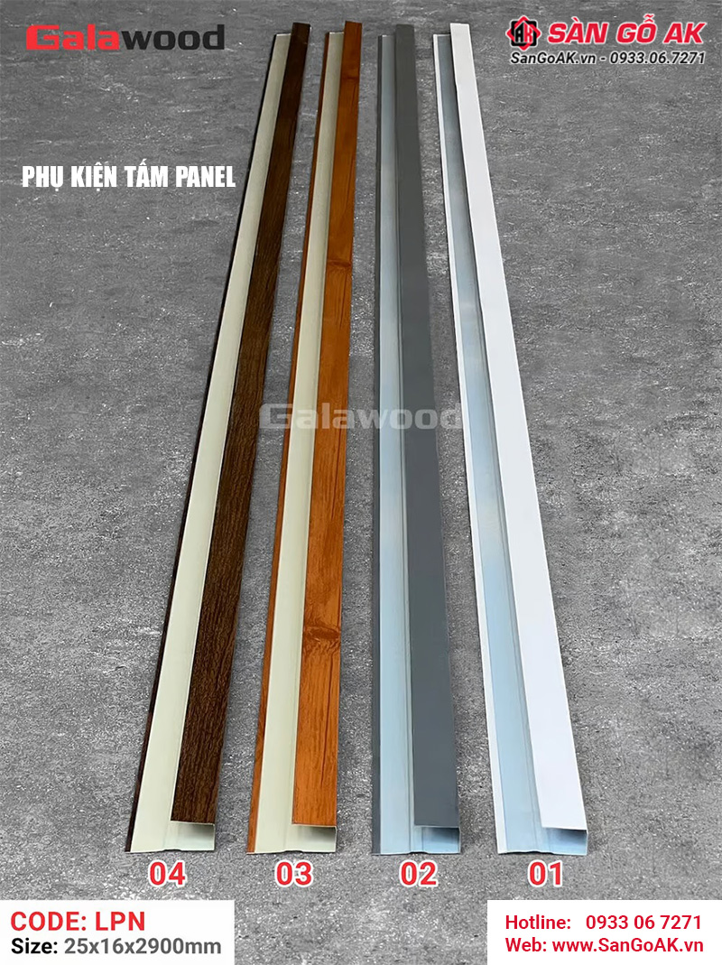 Bộ nẹp chữ L phụ kiện cho tấm Panel