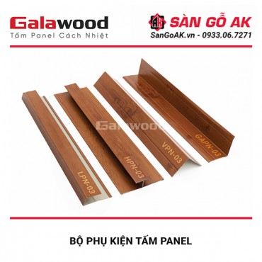 Bộ nẹp tấm Panel 03 màu cánh gián