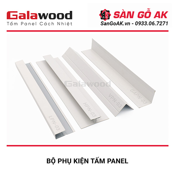  Bộ phụ kiện đồng màu với tấm Panel màu trắng