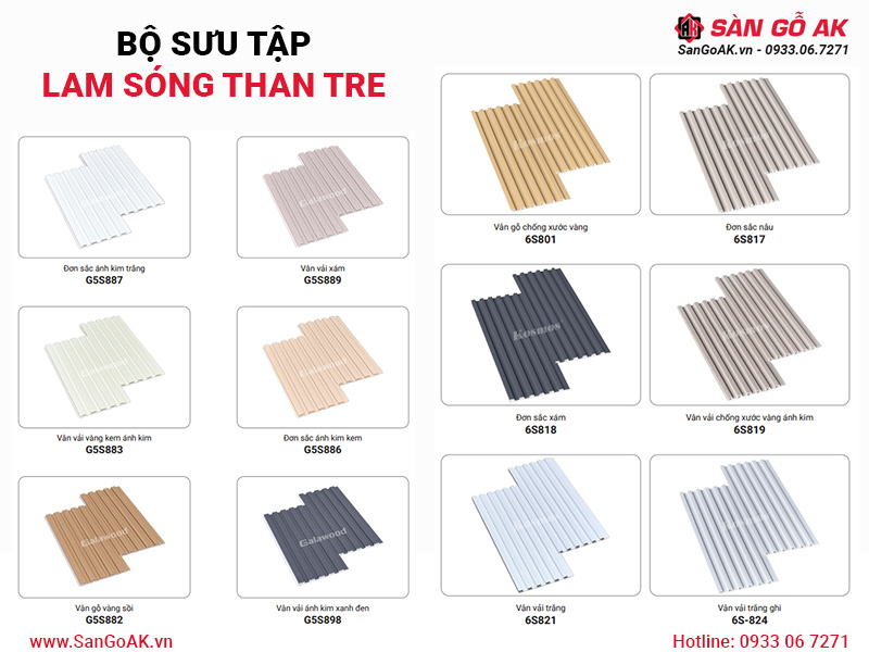Sàn Gỗ AK - nơi cung cấp tấm ốp lam sóng than tre chính hãng