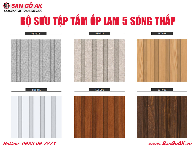 Bộ sưu tập lam 5 sóng thấp Kosmos với nhiều màu sắc