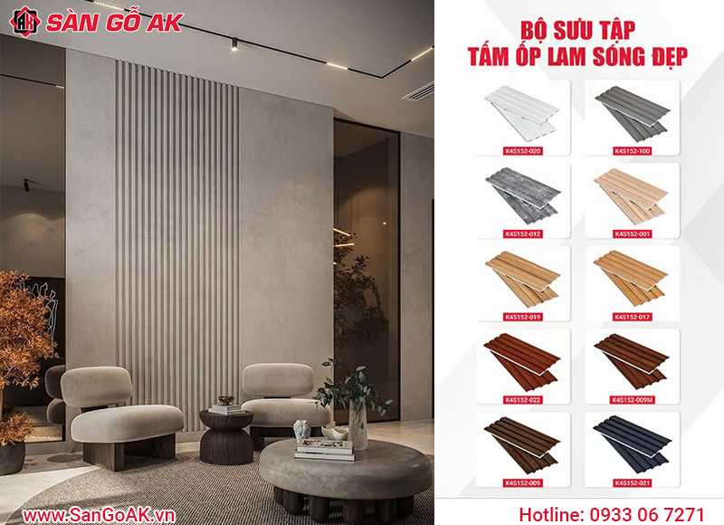 Mẫu tấm ốp lam sóng đẹp được khách hàng miền Tây ưa chuộng