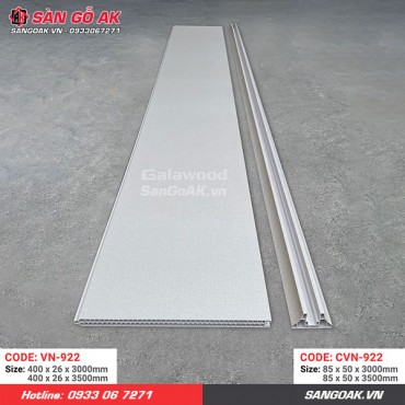 Bộ vách ngăn nhựa vân vải xám Galawood 922