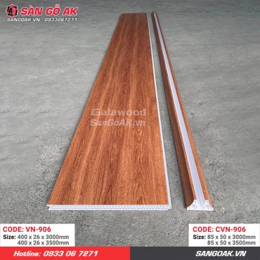 Bộ vách ngăn nhựa vân gỗ vàng cam Galawood 906