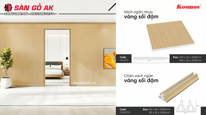 Thi công vách ngăn nhựa nhanh chóng và tiện lợi