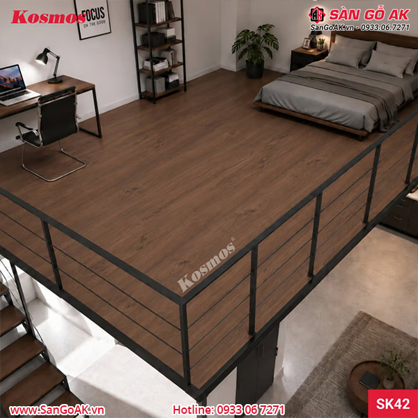 Giải pháp trang trí gác lửng với sàn chịu lực Kosmos SK42