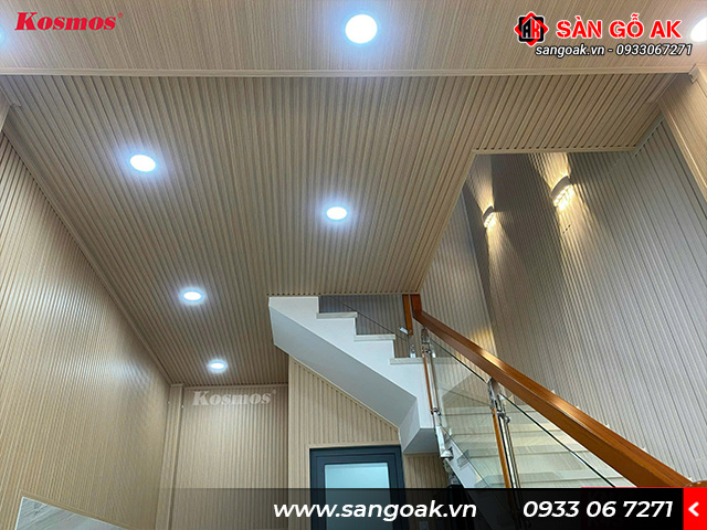 Lam sóng Kosmos được sử dụng nhiều cho các công trình ốp tường, ốp trần trong nhà