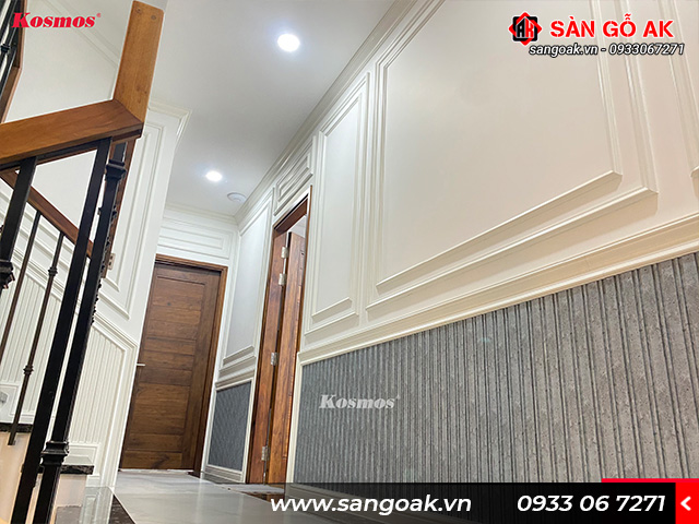 Công trình thực tế tấm ốp lam 2 sóng kép Hàn Quốc L02K-117 giả đá