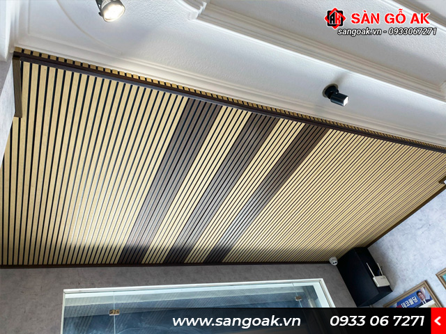 Có thể dùng Lam Sóng Hàn Quốc để ốp trần vừa độc đáo, vừa ấn tượng