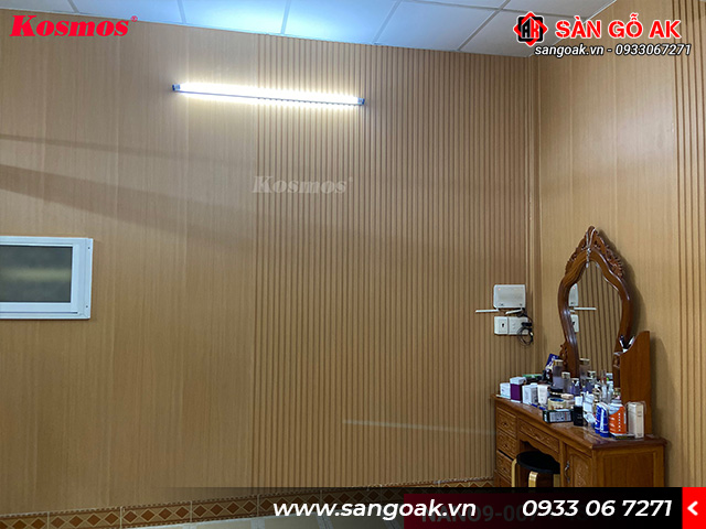 Sự kết hợp hài hòa giữa tấm ốp Nano và lam sóng Kosmos