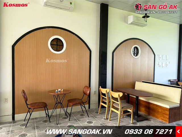 Trang trí quán cafe, quán ăn bằng tấm ốp Nano Kosmos NANO9-007