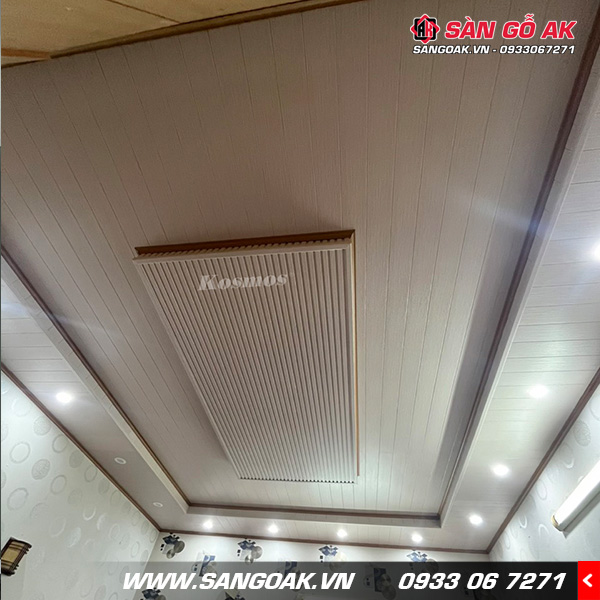 Công trình ốp trần với tấm ốp Nano VIP Kosmos OP125-005
