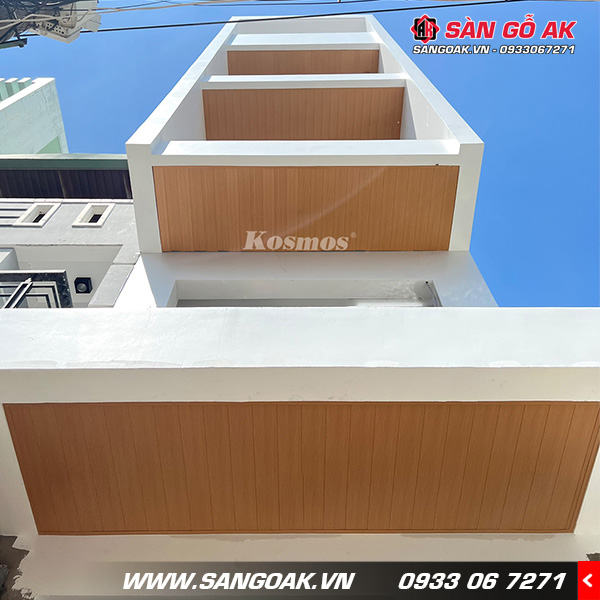 Công trình ốp trần ban công với Nano VIP Kosmos OP125-007