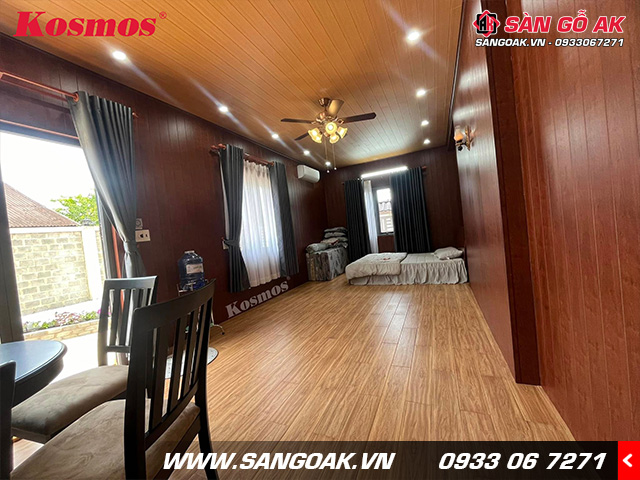 Kết hợp linh hoạt nhiều màu sắc tạo nên sự sang trọng, độc đáo cho không gian