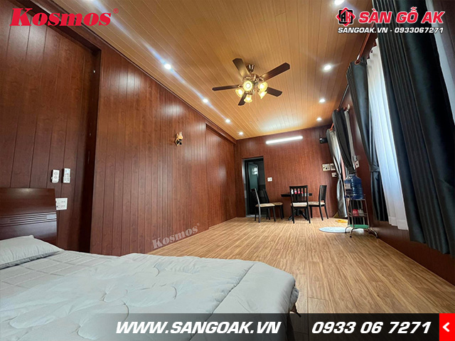 Kết hợp linh hoạt nhiều màu sắc tạo nên sự sang trọng, độc đáo cho không gian