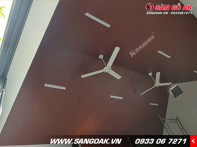 Công trình thực tế ốp trần bằng tấm ốp Nano Kosmos