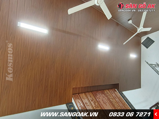 Tấm ốp Nano Kosmos có khả năng chống nước, chống mối mọt tốt