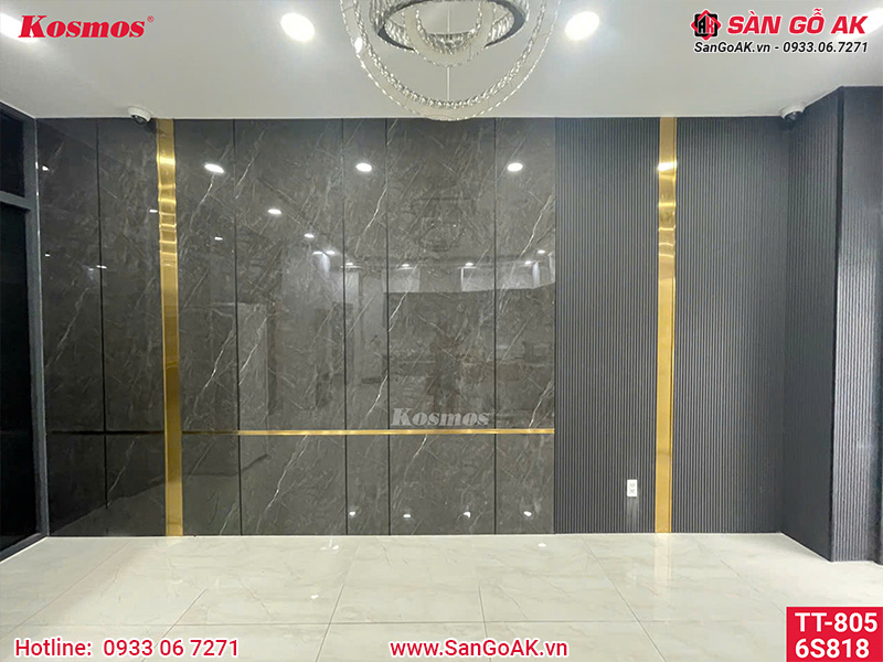 Tấm than tre vân đá TT-805 ốp tường trang trí nội thất sang trọng