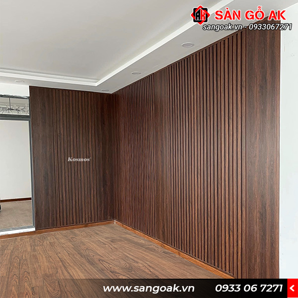 Với thiết kế đẹp và dễ thi công lam sóng Kosmos là vật liệu yêu thích trong trang trí nội thất