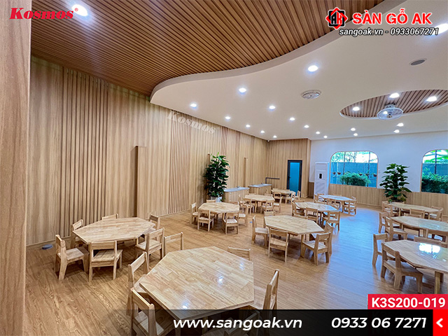 Với thiết kế đẹp và dễ thi công lam sóng K3S200-019 là vật liệu thích hợp để ốp tường, ốp trần